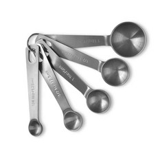 DIU 不銹鋼量勺量匙6件套帶刻度量勺套裝廚房家用烘焙工具咖啡勺, 1個