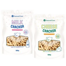 네츄럴코어 크래커, 2가지맛 혼합 500g x 2개, 500g, 2개