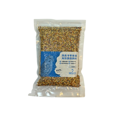 WUGI 鵡集 淨零負擔 無瓜子, 1個, 無殼(小型)鸚鵡飼料500g【單包裝】