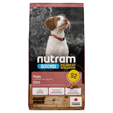 nutram 幼犬 S2 均衡健康營養犬糧, 1袋, 2kg, 雞肉 + 燕麥