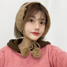 VANANA2 手工編織毛球針織耳罩