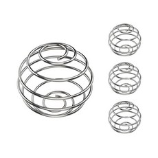 단백질 쉐이커 단백질 쉐이커 병에 적합한 소형 쉐이커 볼 4개 304 스테인리스 스틸 믹서 거품기 4 3.3cm1.3인치 197059, 4