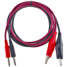 테스터선 악어클립 바나나 케이블 코드, JM-012(바나나-악어클립 대) 110cm 2색세트, 1개