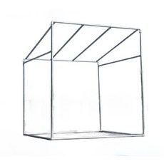 농막 비닐하우스 프레임 소형 구조물 지지대 간이창고 비닐 하우스, 스타일 B 2x2x1.8 2.1m