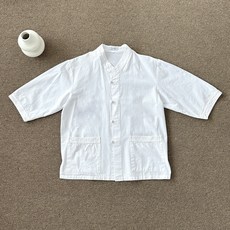 여름 7부 저고리 브이넥 40수 생활한복 국내생산 국산한복 절복바지 법복