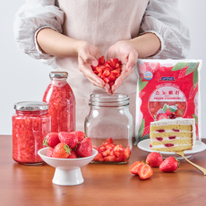 국내산 수제 딸기청 스노베리 슬라이스, 2개, 1kg