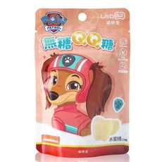 【Lab52 齒妍堂】汪汪隊造型 (30g) 添加乳酸鈣/葉黃素/維生素, 1個, 無糖QQ糖 水蜜桃口味