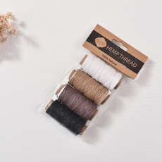 햄프세트 소분 0.8mm 25yard x 4 폴리싱 햄프끈 4개입 세트 팔찌실 빗자루실 빗자루만들기, 1개, 11. Classic