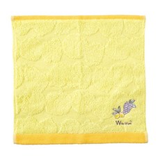 WPC 刺繡小方巾 擦臉巾 毛巾 日系 居家 戶外 萬用手巾 送禮自用 黃色水果, 黃色水果 /, 1個