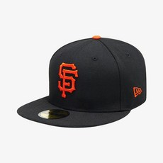 뉴에라 59FIFTY 어센틱 샌프란시스코 자이언츠 MLB 모자, 블랙