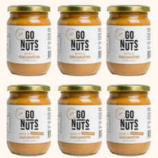 고넛츠 유기농 땅콩피넛버터 오리지널 3병+ 크런치 3병, 6개, 270g