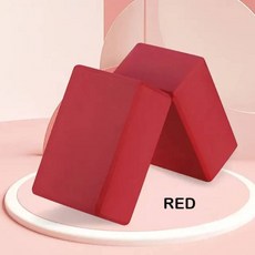 고밀도 경화 EVA 요가 타일 전문 브릭 댄스 바디 쉐이핑 피트용 단색 연습 블록 250g, Red 1pcs
