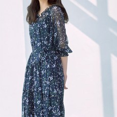 메르에메탈 프린트 티어드 원피스1종+이너1종 ML-AQ01 720594