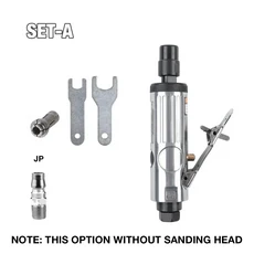 에어 다이 그라인더 1/4 1/8 콜릿 포함 공압 공구 연마 도구 세트 디버링 도구 연마/녹 제거/광택 작업용, 02 SET-A