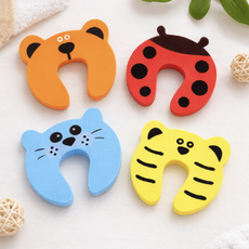 헬퍼샵 문닫힘 방지 아이 손끼임 손낌 보호 쿠션, 4개, 혼합색상