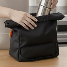 함자트 장시간 보온 보냉 휴대용 보냉가방, 1개, 검정