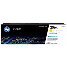 HP 206A W2112A 原廠碳粉匣 LaserJet Pro適用, 黃色, 1個