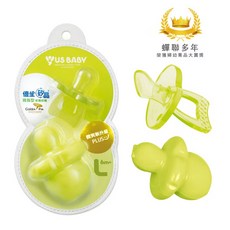 US BABY 優生 矽晶安撫奶嘴 升級版, 1個, 拇指型L