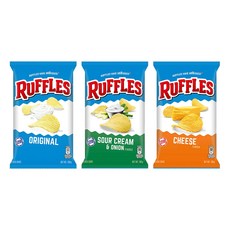 래플즈 오리지널·사워크림 양파·치즈 3종 아소트 합계 3봉(수입), 100g