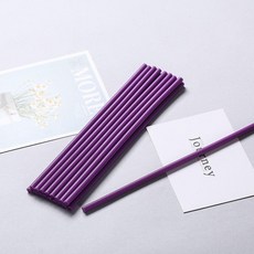 環保高粘彩色熱熔膠棒膠條 手工家用, 1個, 紫色 20根,7*200mm
