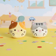 보들보들 귤냥이 리버시블 핫팩인형 2종세트, 1개