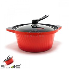 이렌콩 세라믹냄비Y 32cm 양수 통주물냄비 오렌지 양수냄비 국냄비 찌개냄비