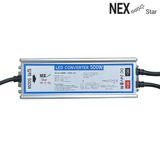 넥스타 SIMPLE 국산 IP68 방수형 알루미늄 SMPS 24V 500W(실출력 384W/16A) 32A LED 컨버터 니트릴장갑 2개 제공, 1개