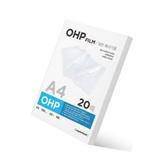 짱틸리티 레이저프린터용 고투명 OHP필름 A4 20매 컬러레이저프린터ohp필름
