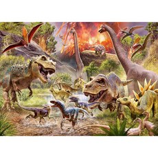 라벤스 버거 (Ravensburger) 지그 소 퍼즐 05164 9 화산과 공룡 60 개, 1개