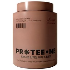 proteeone 蛋白奶昔粉 巧克力口味, 490g, 1罐