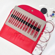 와이어줄 조립식 대바늘세트 파우치 포함 뜨개 줄, 1개