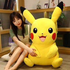 피카츄 인형 봉제 인형 아이들 선물 바디필로우 초대형 80cm 95cm, 1개, 80cm 웃음