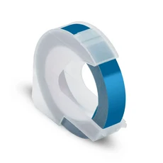 1Pcs 호환 9mm Dymo 3D 라벨 테이프 수동 엠보싱 Motex E101 E202 프린터 12965 1540 Labeller, 07 Lake Blue