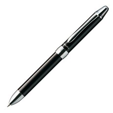 펜텔 Pentel Vicugna EX 다기능 펜(0.7mm 볼펜 블랙/레드 샤프 0.5mm) 블랙 샤프트, 블랙