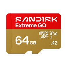 SANDISK Extreme GO microSDXC 記憶卡, 1個, 64GB