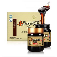 [선물세트] 4증4포 국내산 3년근 홍도라지청, 150g, 2개