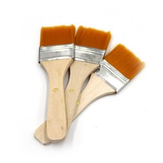 페인트붓 평붓 6호 브러쉬 목재손잡이