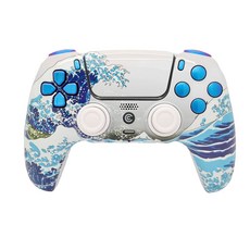PS5와 호환되는 커스텀 컨트롤러z 무선 컨트롤러 - 다양한 디자인 제공 슬래셔, 37 Waves & Chameleon Inserts