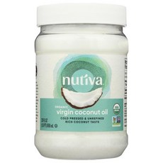 뉴티바 코코넛 오일 유기농 엑스트라 버진 54온스, 858ml, 1개