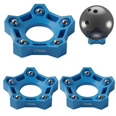 TonGass (3팩 블랙 볼링 회전 볼 컵 베어링 스피너 홀더가 있는 컵 디스플레이 스탠드 볼링용 스페어 홀더 스피너 스포츠 모든 공 유형에 적합, 블루