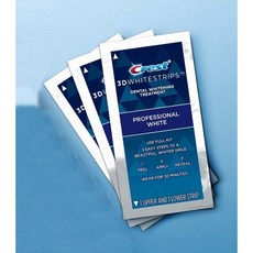 Crest 3D WHITE 美白牙貼一盒14包，快速出貨，輕鬆美白牙齒，展現自信笑容, 1個, 3包