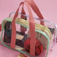 보조 PVC 휴가 S 바캉스 비치백 투명가방 지퍼 물놀이 [1EA 또는 1set 구성]