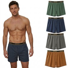 CaecnKoen 남자 트렁크 면 프리미엄 남성 사각 팬티 4종세트 선물 3504