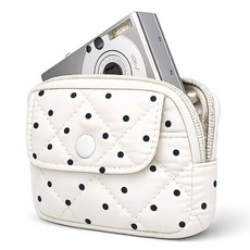 오라이브 미니 디카 카메라 파우치 보호 케이스, 1개, 화이트