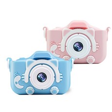萌寵貓咪童趣兒童相機 迷你照相機 益智遊戲錄影玩具, 寶貝藍,【單主機】, 1個