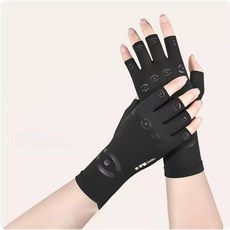 손가락 관절 압박 장갑 손보호대 반장갑 손목보호장갑, 1세트
