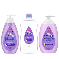 존슨즈 베이비 베드타임 바스500ml+오일500ml+로션500ml 3종 세트, 1세트