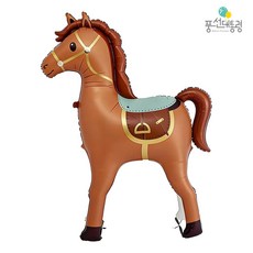 말 은박풍선, 1개, 브라운