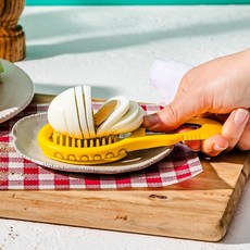 [공식수입]드림팜 에글러 계란 커팅기 절단기 에그슬라이서 Eggler Egg Slicer Dreamfarm, 1개, 노랑