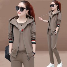 SALE-NEW 봄철 여성 트레이닝세트 운동 여성투피스세트 트랙탑 소프트 소프트 원단 4XL